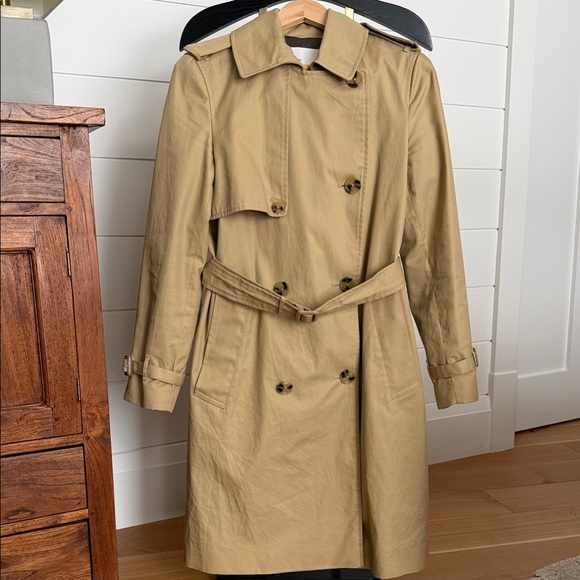 Mango Jackets & Blazers - Mango Classic Beige Trench Coat with Belt